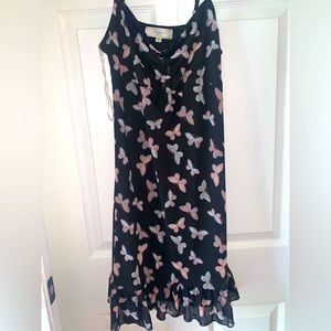 Juniors Butterfly Print Summer Dress